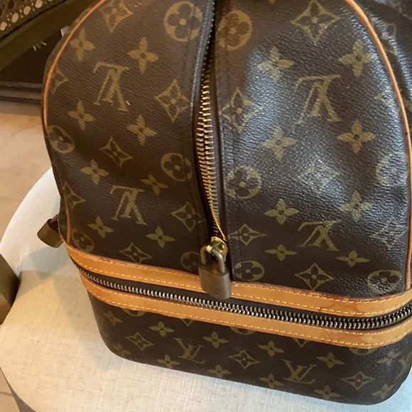 Louis Vuitton Monogram Duffel Bag in Brown and Tan - Picture 5 of 6